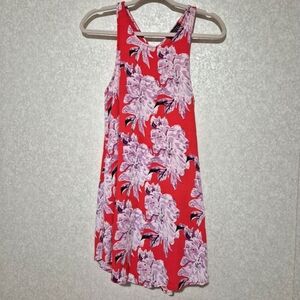 ASTR Red Floral Dress..SIZE:S